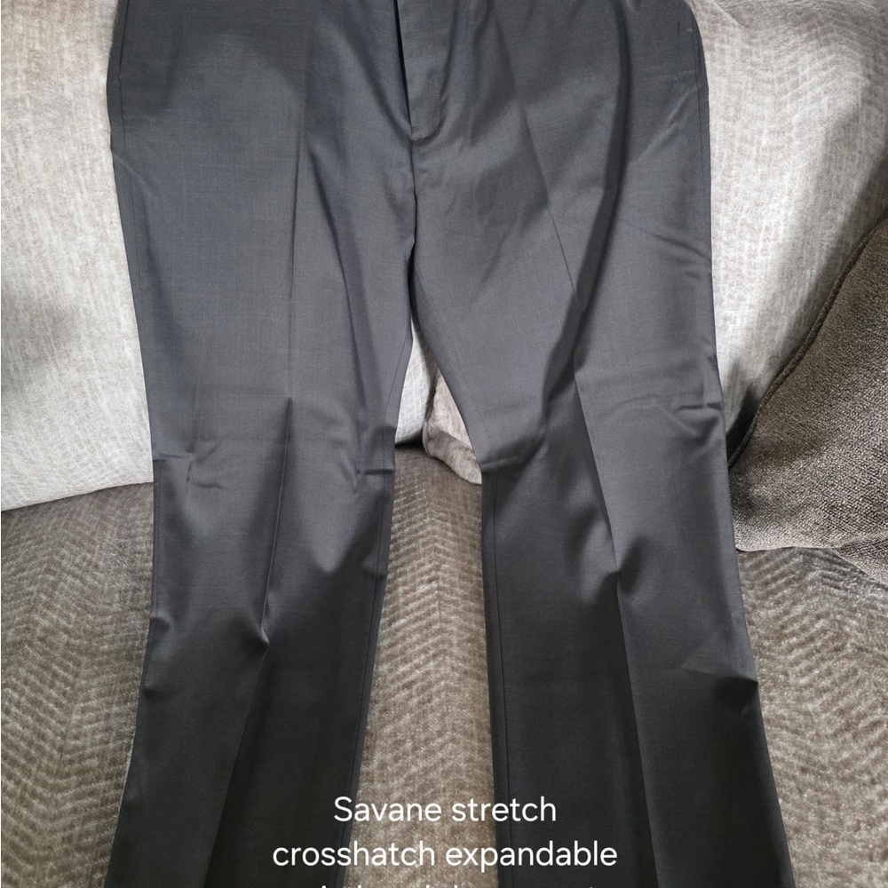 Savane Charcoal Stretch Trousers